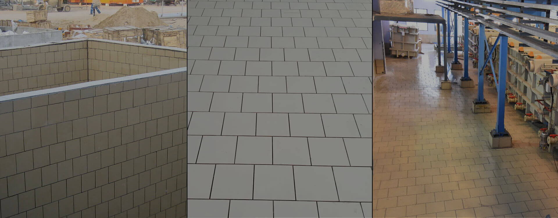 Acid Proof Tile Flooring in Chemical Plant